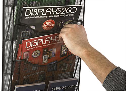 Mesh Wall Magazine Rack for Pamplets or Periodicals