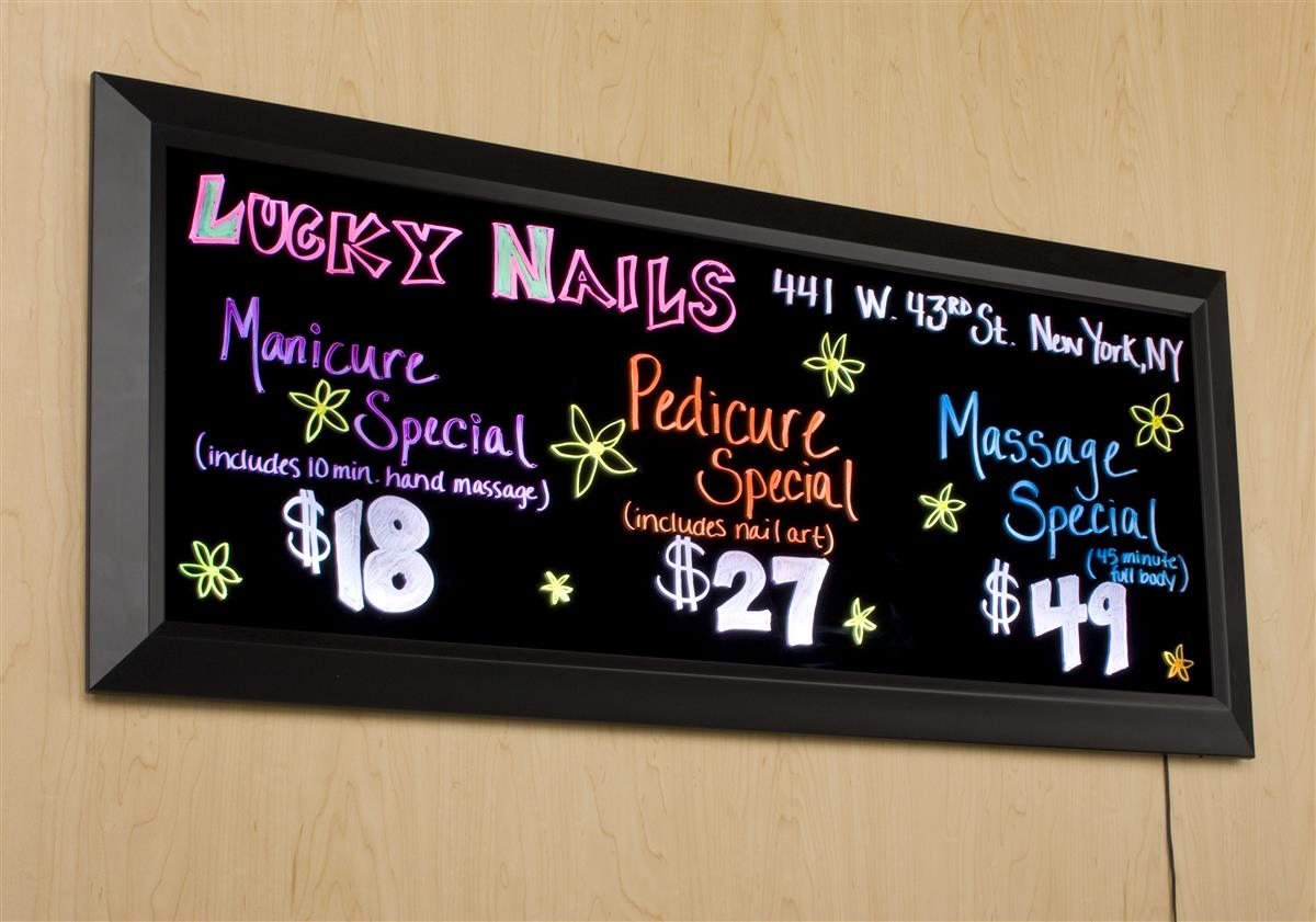 Neon Message Board Large LED Memo Board 