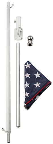 American Flag and Pole Set | 60” Long Mounting Rod