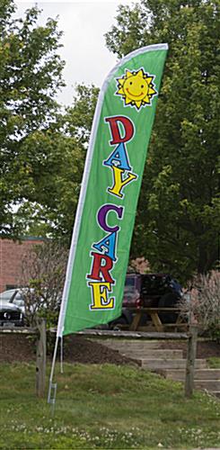Daycare Flag with Sun Graphic