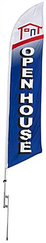 Open House Feather Flag Kit with Polyester Sign