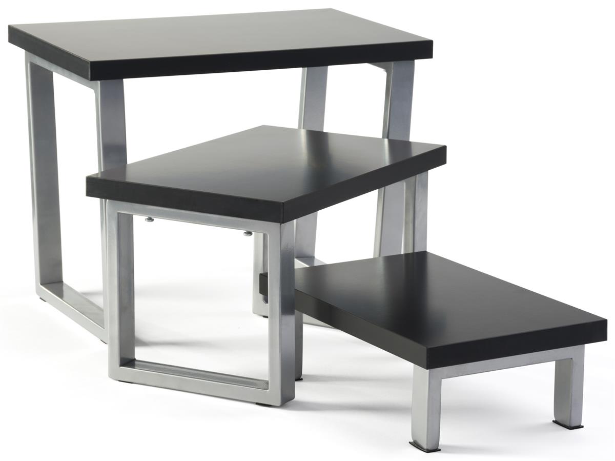 Black Nesting Risers Scratch Resistant Surface