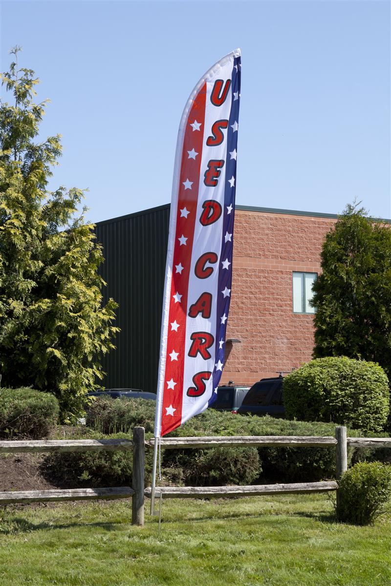 car lot flags