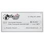Giant custom novelty check measures 47.75 inches wide by 23.75 inches tall