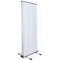 Outdoor double-sided banner display stand 79" tall