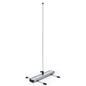 Outdoor double-sided banner display stand with 3-piece bungee pole