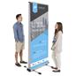 Outdoor double-sided banner display stand for 2 custom prints
