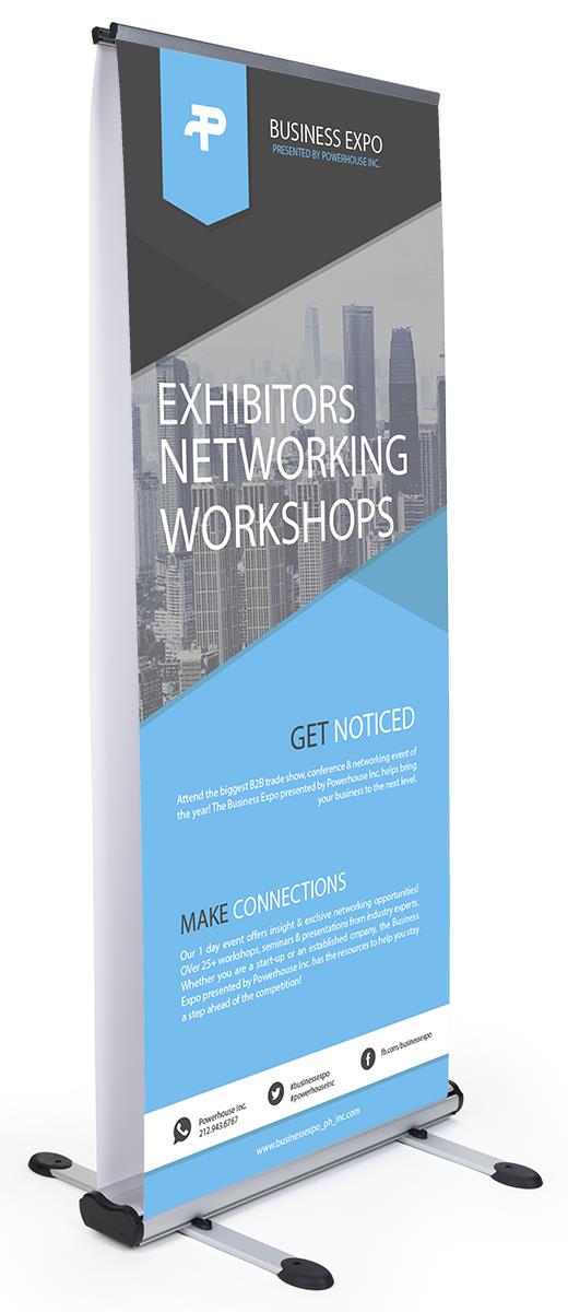 48x78 X-Shaped Banner Stand Frame for Freestanding Trade Show Banners 