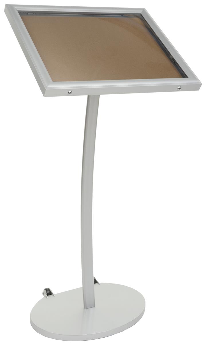 Cork Board Stand | Outdoor Notice Board with Wheels