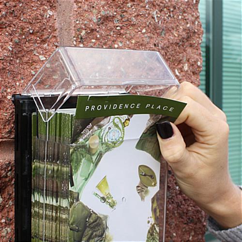 outdoor leaflet holders