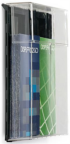 Wide Brochure Holder with Clear Pocket