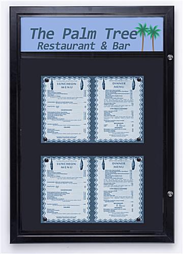 outdoor menu cases