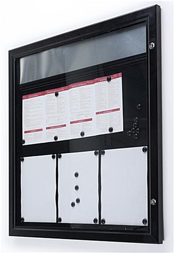 Outdoor Menu Case With Locking Door To Protect (6) 8-1/2" x 11" Signs