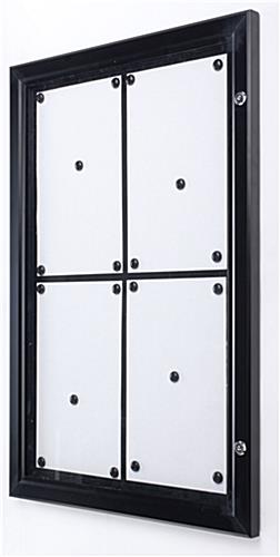 Outdoor Menu Case With 29-1/2" x 18-1/2" Magnetic Surface for (4) 8-1/2" x 14" Signage