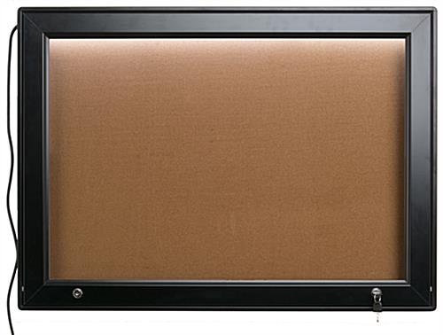 LED Corkboard Menu Box | Outdoor Weather Proof Display