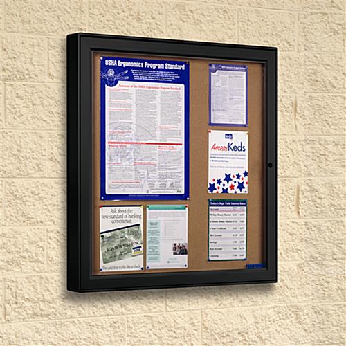 Outdoor Lockable Tamper Proof  Notice Board Super Secure Classic by Scribble 