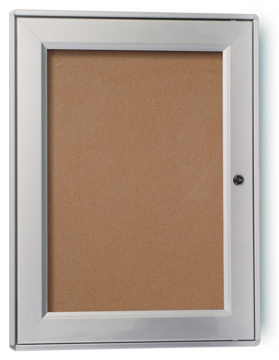 Green Outdoor Lockable Pin Notice Boards 