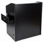 Wide rolling podium with cabinet and locking drawer