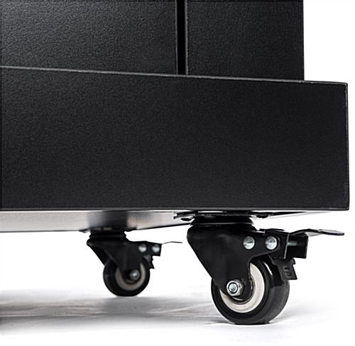 Rolling school podium on wheels