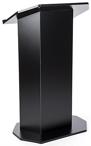 Black economy pulpit with large reading surface