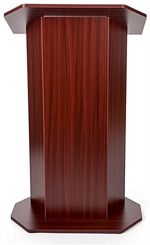 Wood affordable lectern with large reading surface