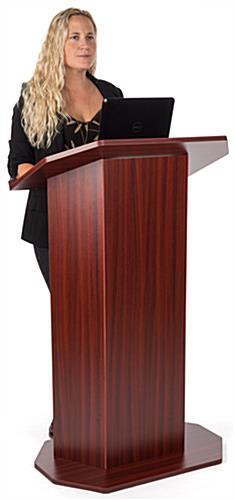 Wood affordable lectern with rubber feet