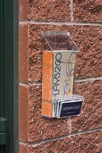 Outdoor Flyer Dispenser For Exterior Mounting