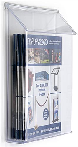 Outdoor literature display for magazines