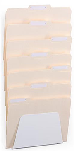 Wall Mount White File Pocket Includes Mounting Hardware