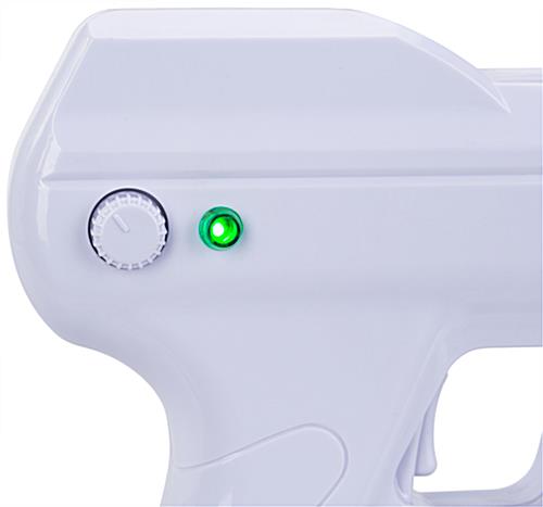 Atomizing disinfectant mister with a spray regulating setting knob 