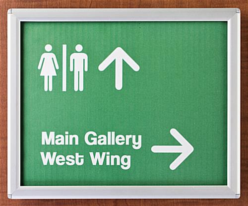 Directional Signs w/ Snap Frames Help Visitors Find Their Way