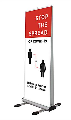 Stop the spread pre-printed outdoor banner