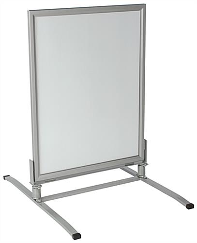 Weatherproof Sandwich Board w/ Steel Base & Snap Frame