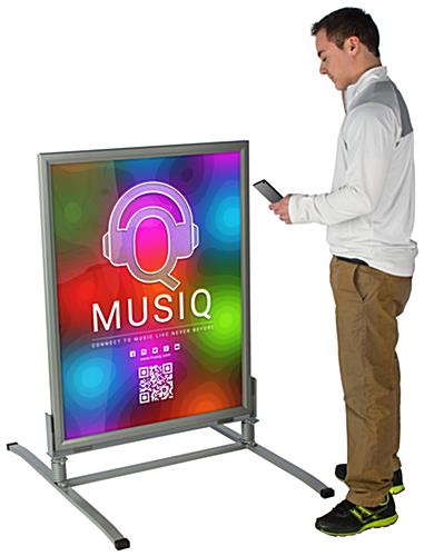 Weatherproof Sandwich Board w/ PVC Anti-Glare Lens