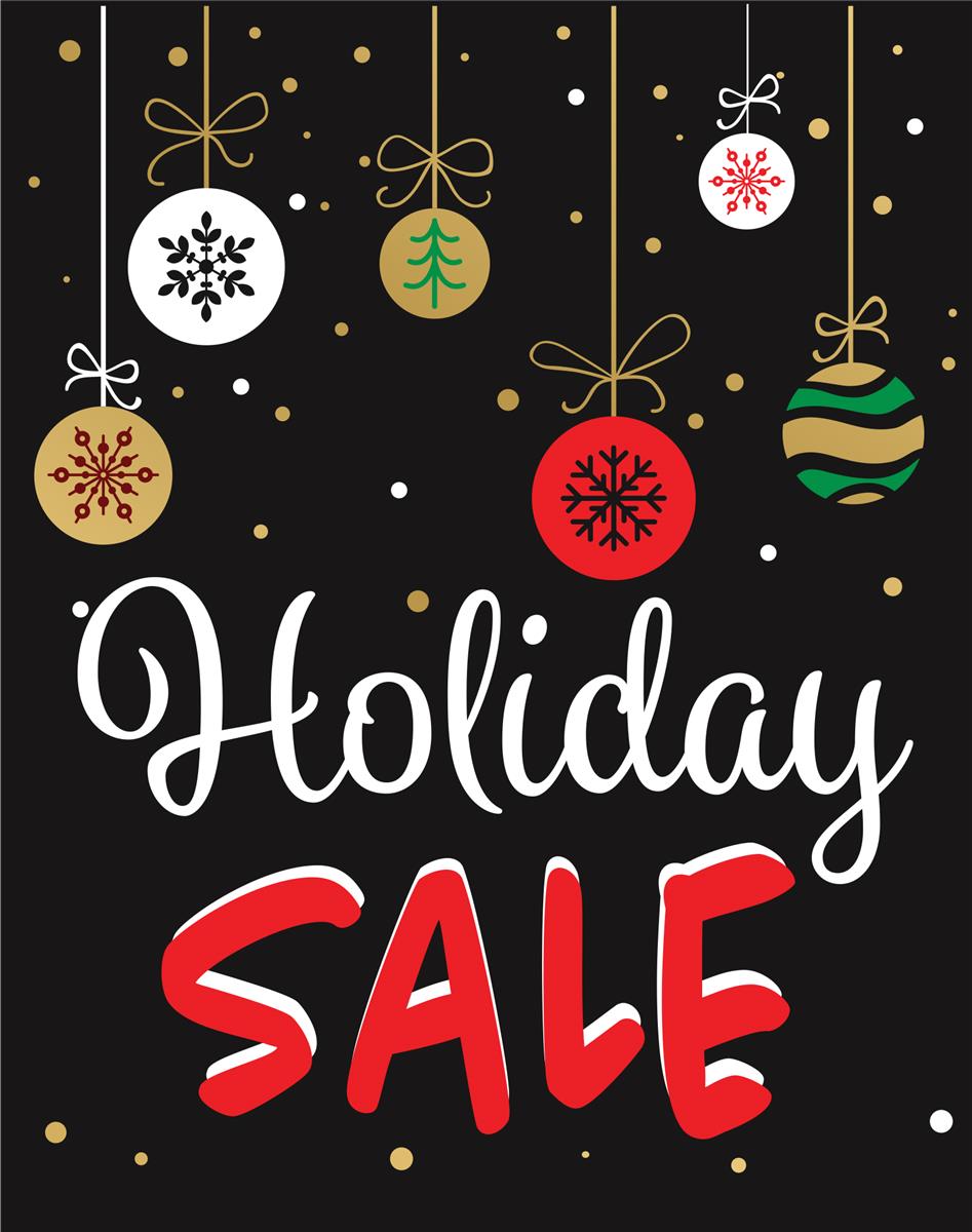 Multipack Of "Holiday Sale" Business Posters Preprinted Design