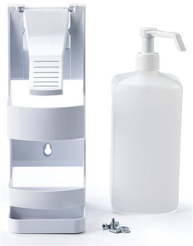 1000ml sanitizer bracket dispenser for PCSG series with silver hardware 