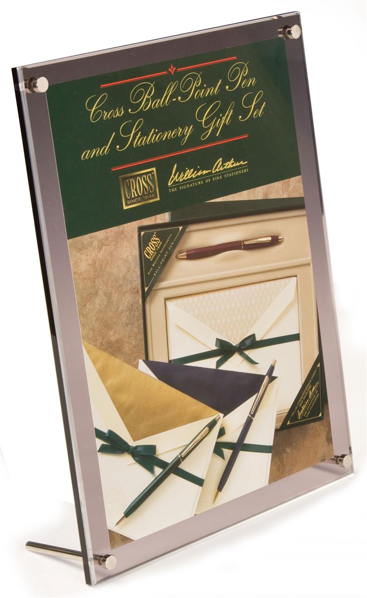 8.5" x 11" Tabletop Picture Frame w/ Standoff Binding Screws