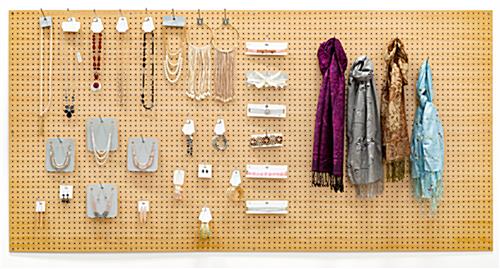 Pegboard Wall | 96” x 48” Natural MDF Panels