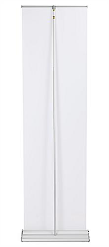 Back side of the 24"W Paramount banner stand showing support pole