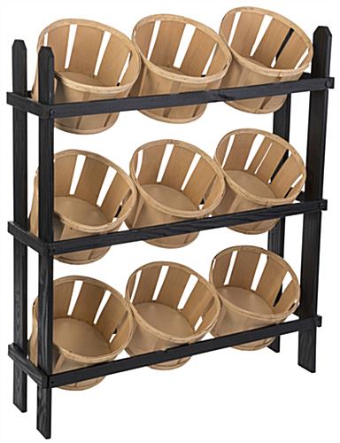 3-Tier Basket Display Stand