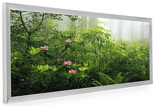 Silver Frame for Panoramic Print 