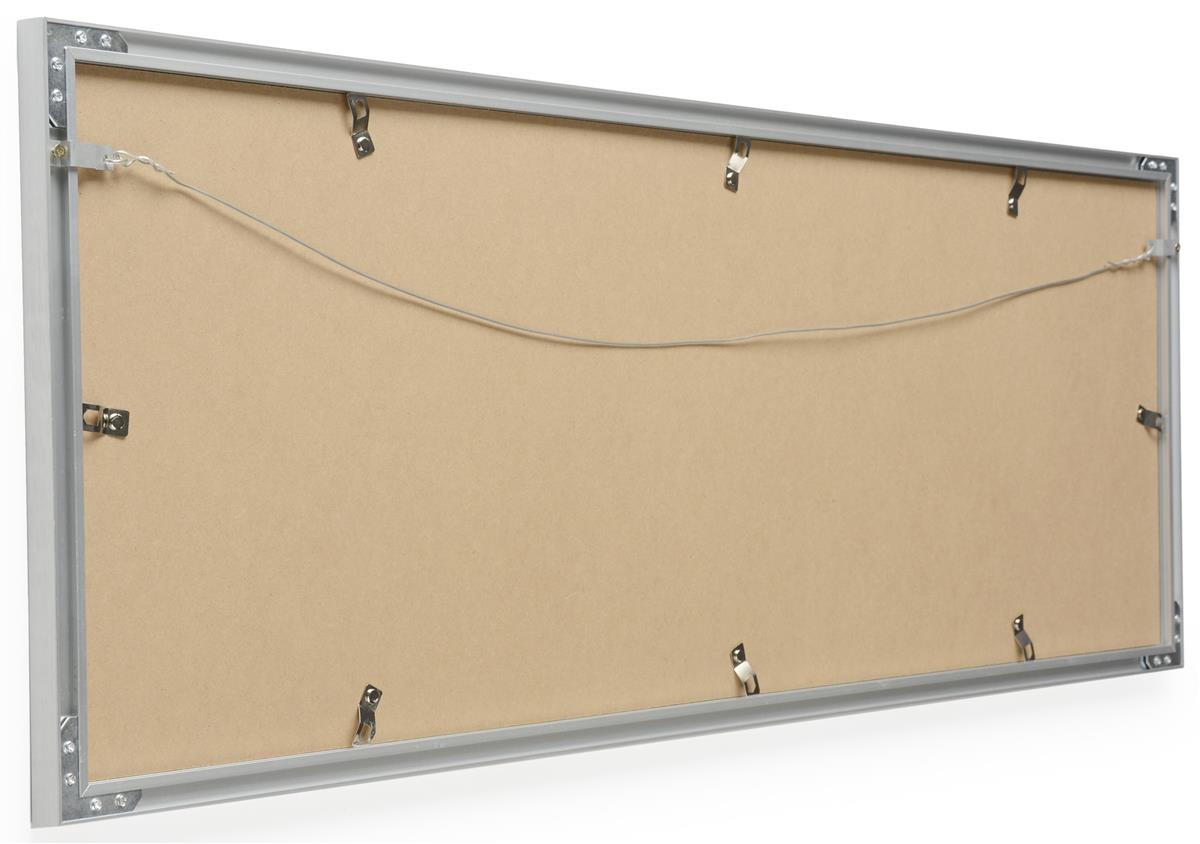 Panoramic Silver Frame 13 5 X 40 Wall Mount