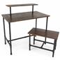 Dark Brown Set of Pipe Display Nesting Tables