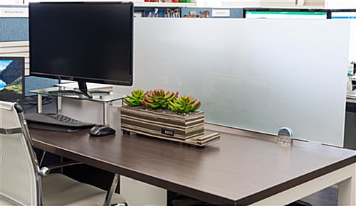 Glass privacy markerboard partition for cubicles