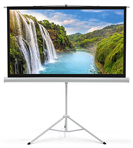 72" Tripod Portable Projection Screen with 16:9 Aspect Ratio