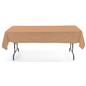 Beige rectangle tablecloths with machine washable design