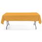 Gold rectangle tablecloths with 6 foot design