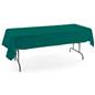 Forest green rectangle tablecloths with machine washable design