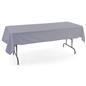 Gray rectangle tablecloths with 6 foot design