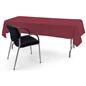 Burgundy rectangle tablecloths with open back design 